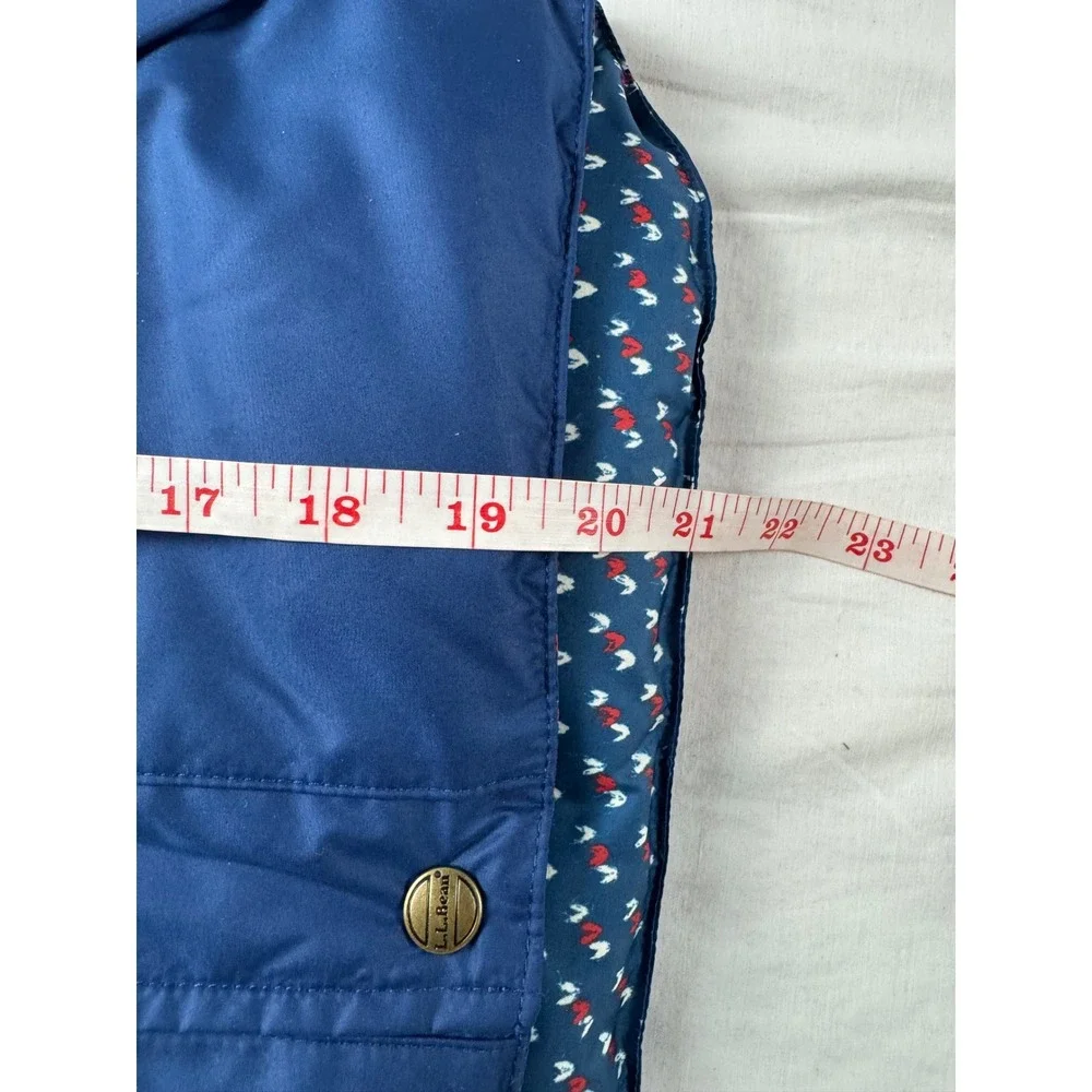 LL Bean Boys Down Field Vest 6X/7 Blue DownTek Water Repellent Puffer 518297 NEW